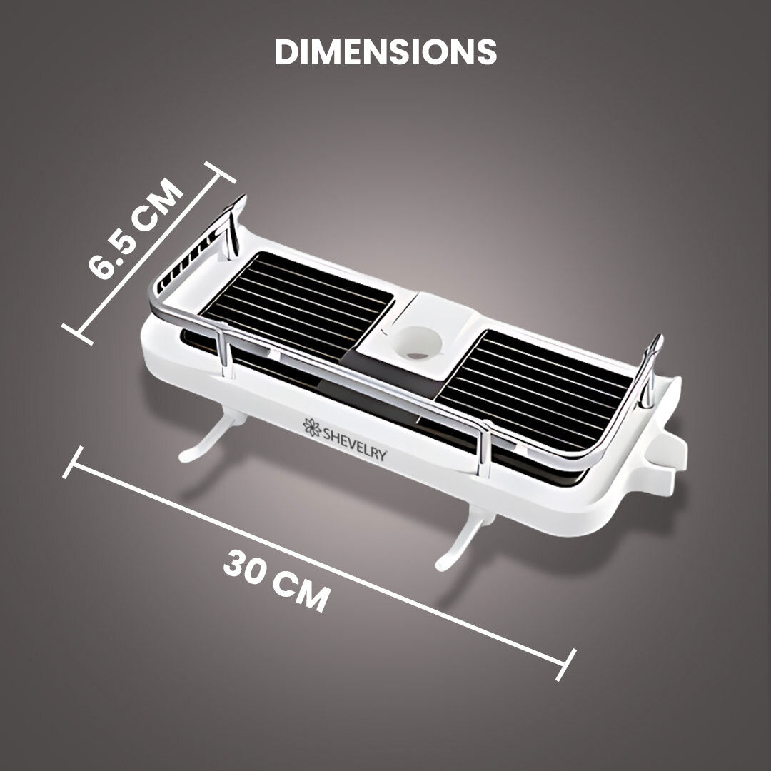 Shower Rod Storage Shelf