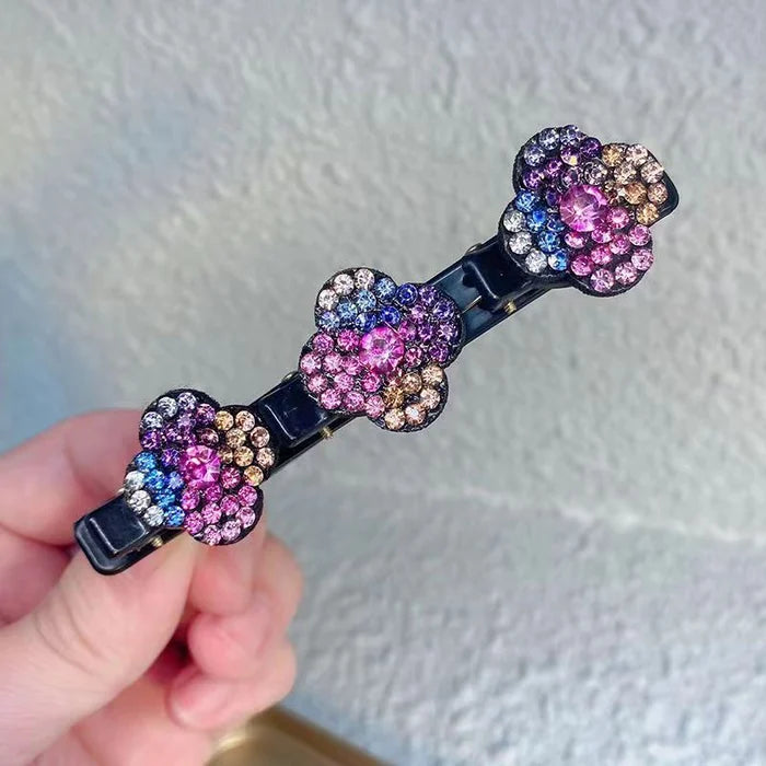 🔥 49% OFF 🔥Sparkling Crystal Stone Braided Hair Clips